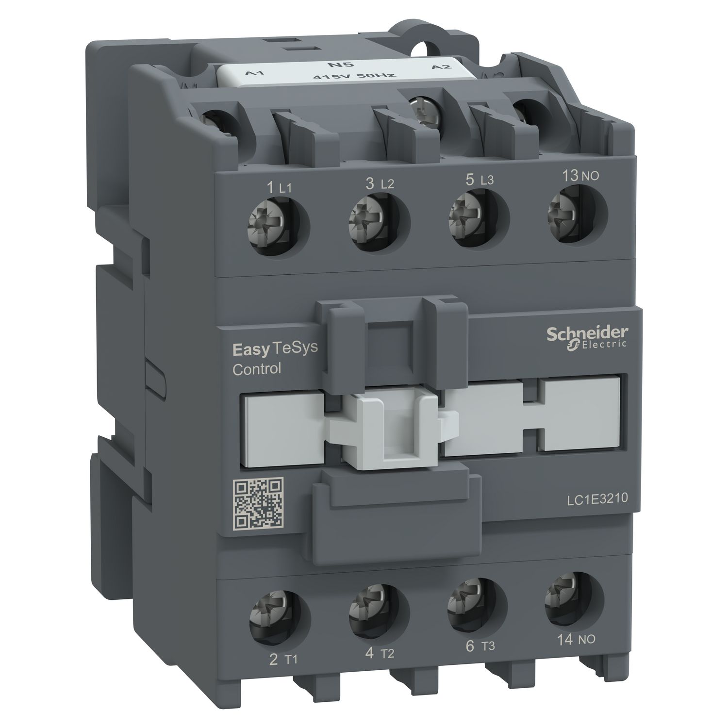 Picture of Contactor,Easy TeSys Control,LC1E,3P(3NO),AC-3,<=440V,32A,415V AC coil,50Hz,1NO auxiliary contact