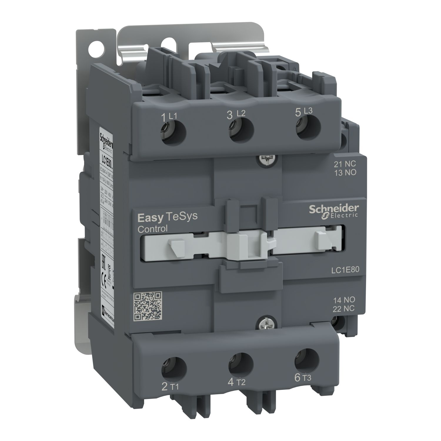 Picture of Contactor,Easy TeSys Control,LC1E,3P(3NO),AC-3,<=440V,80A,24V AC coil,50Hz