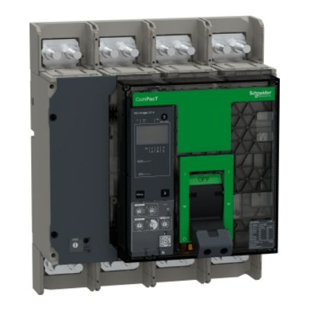 Picture of Circuit breaker, ComPacT NS1250N, 50kA at 415VAC, 4P, fixed, manually operated, MicroLogic 5.0A control unit, 1250A