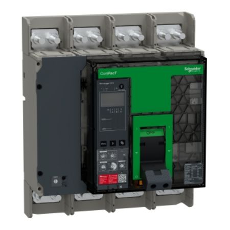 Picture of Circuit breaker, ComPacT NS630bH, 70kA at 415VAC, 4P, fixed, manually operated, MicroLogic 5.0E control unit, 630A