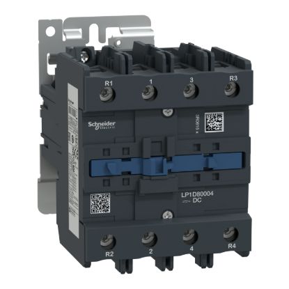 Picture of Contactor, TeSys D, TeSys Deca, 4P(4NO), AC-1, 440V, 125A, 24V DC coil