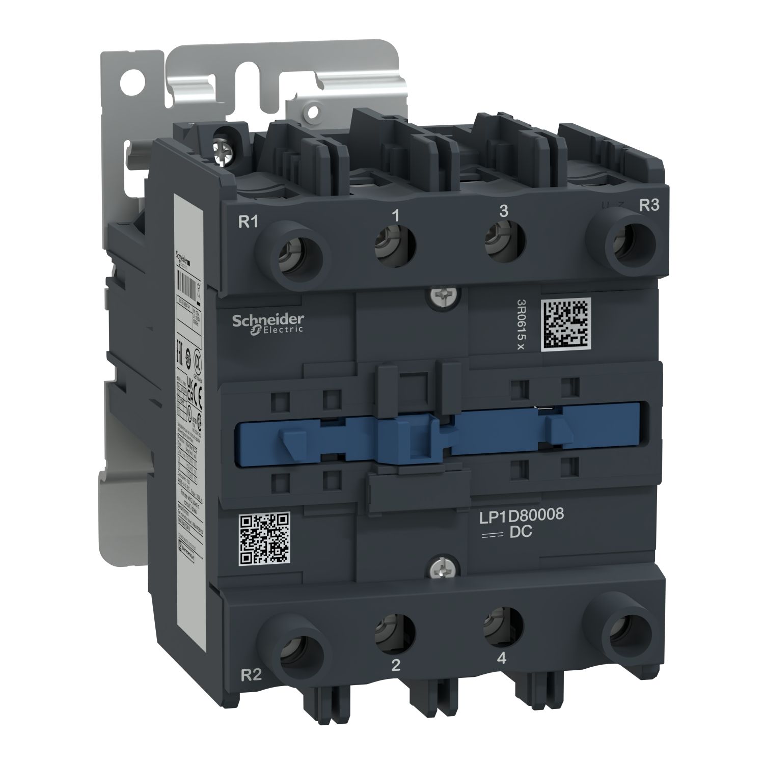 Picture of Contactor, TeSys D, TeSys Deca, 4P(2NO+2NC), AC-1, 440V, 125A, 220V DC coil