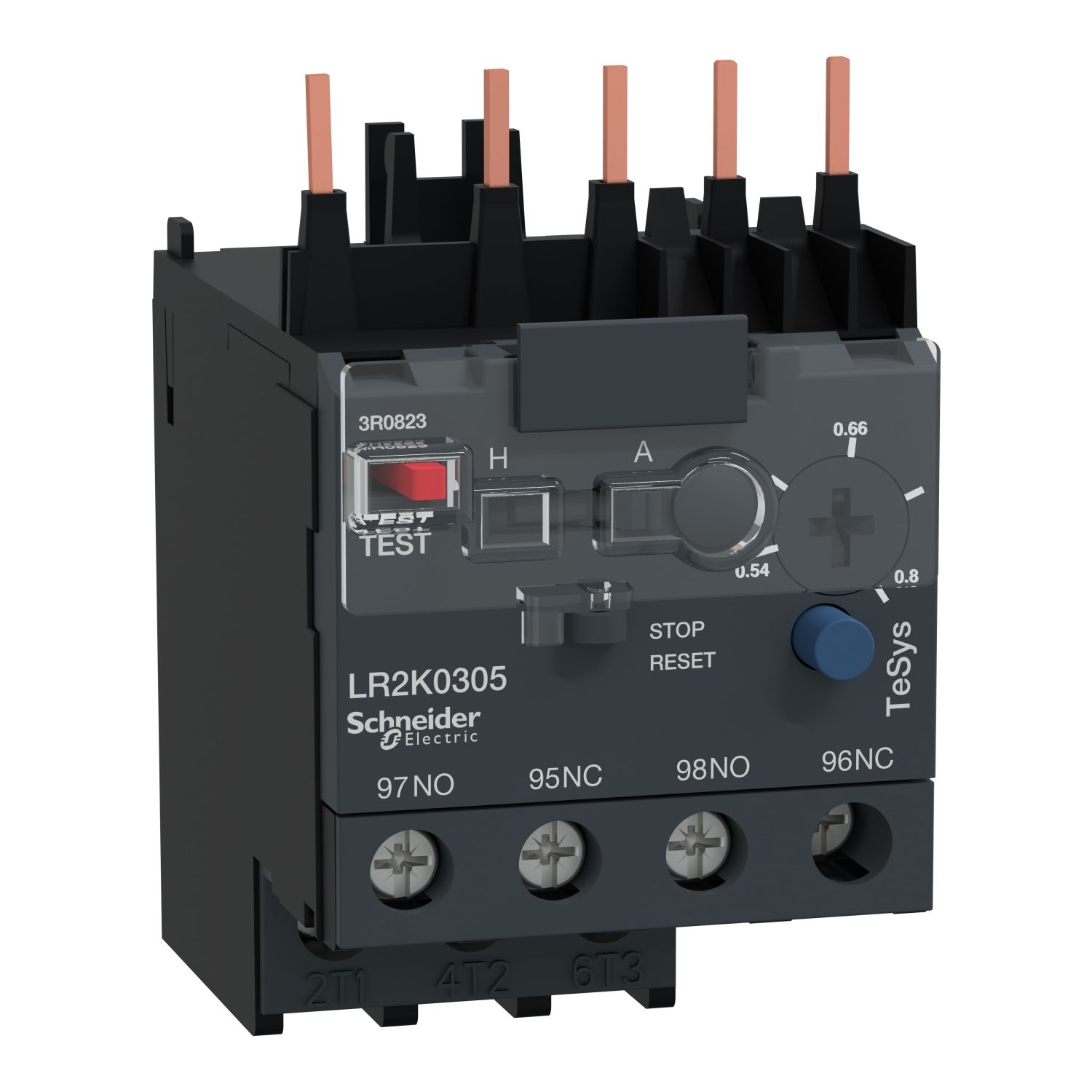 Picture of differential thermal overload relay, TeSys K, 0.54...0.8A, class 10A