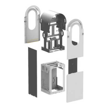 Picture of EVlink Pro AC, Kit enclosure, Metal, for 2 floor-standing charging stations, steel
