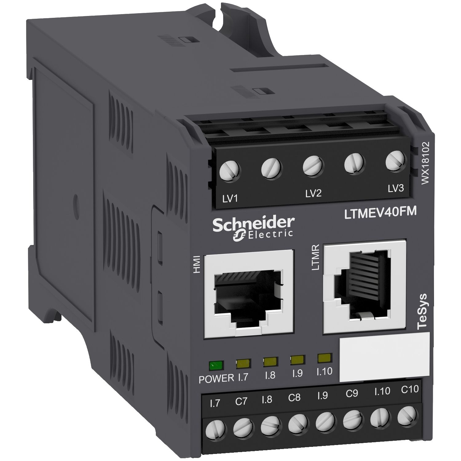 Picture of Extension module, TeSys T, 4 inputs, 100 to 240VAC, for LTMR controller