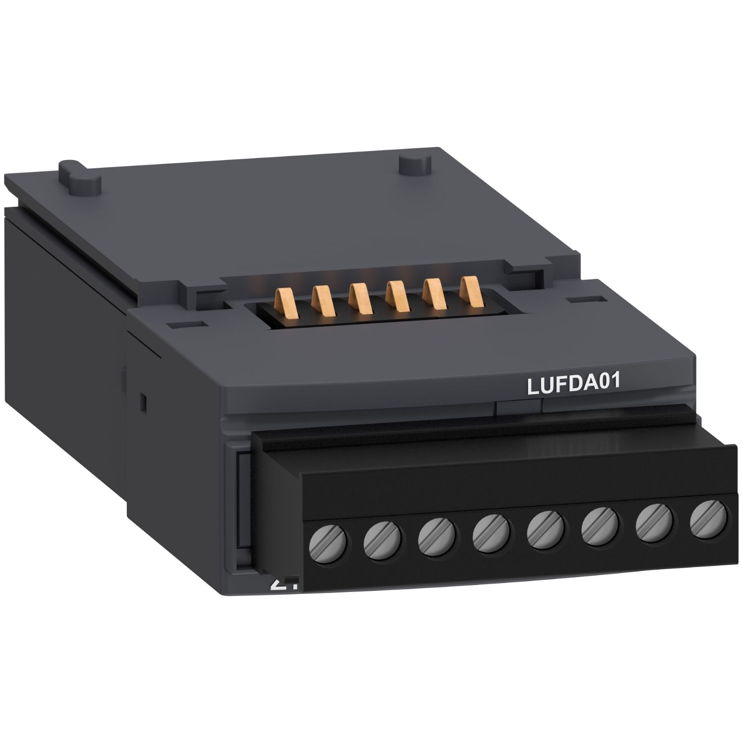Picture of Function module, TeSys Ultra, 1NC, 24 to 240VDC, Front side, thermal overload signalling