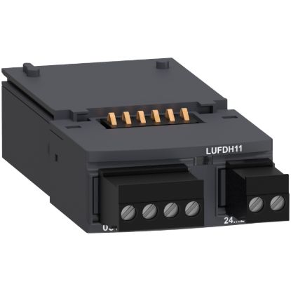 Picture of Function module, TeSys Ultra, 1NO+1NC, 24 to 240VAC/DC, Front side, thermal overload signalling