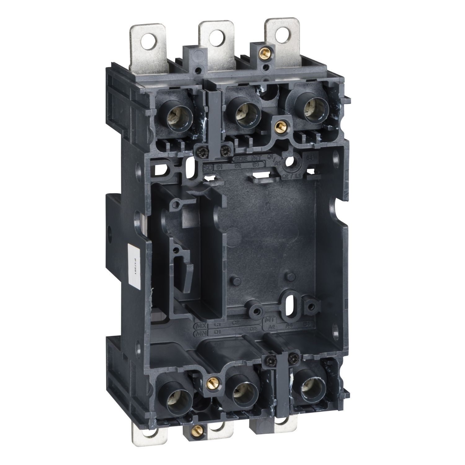 Picture of plug in base, ComPact NSX100/160/250, front/rear connected, 3 poles