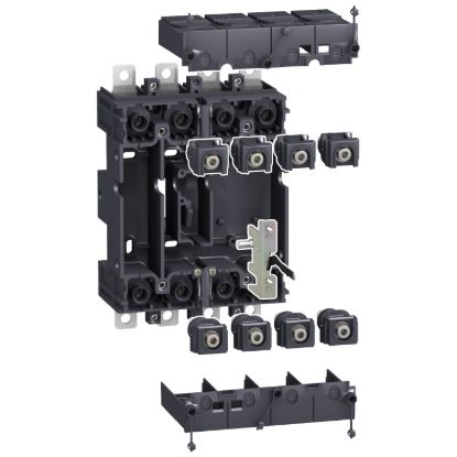Picture of plug in base, ComPact NSX100/160/250, front/rear connected, 4 poles