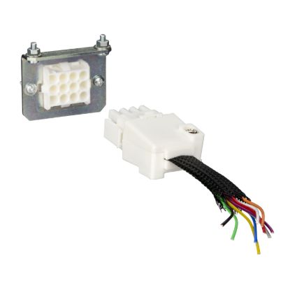 Picture of Manual auxiliary connector, ComPacT NSX100 to NSX630, fixed and moving part, withdrawable circuit breakers, 1 to 9 wires