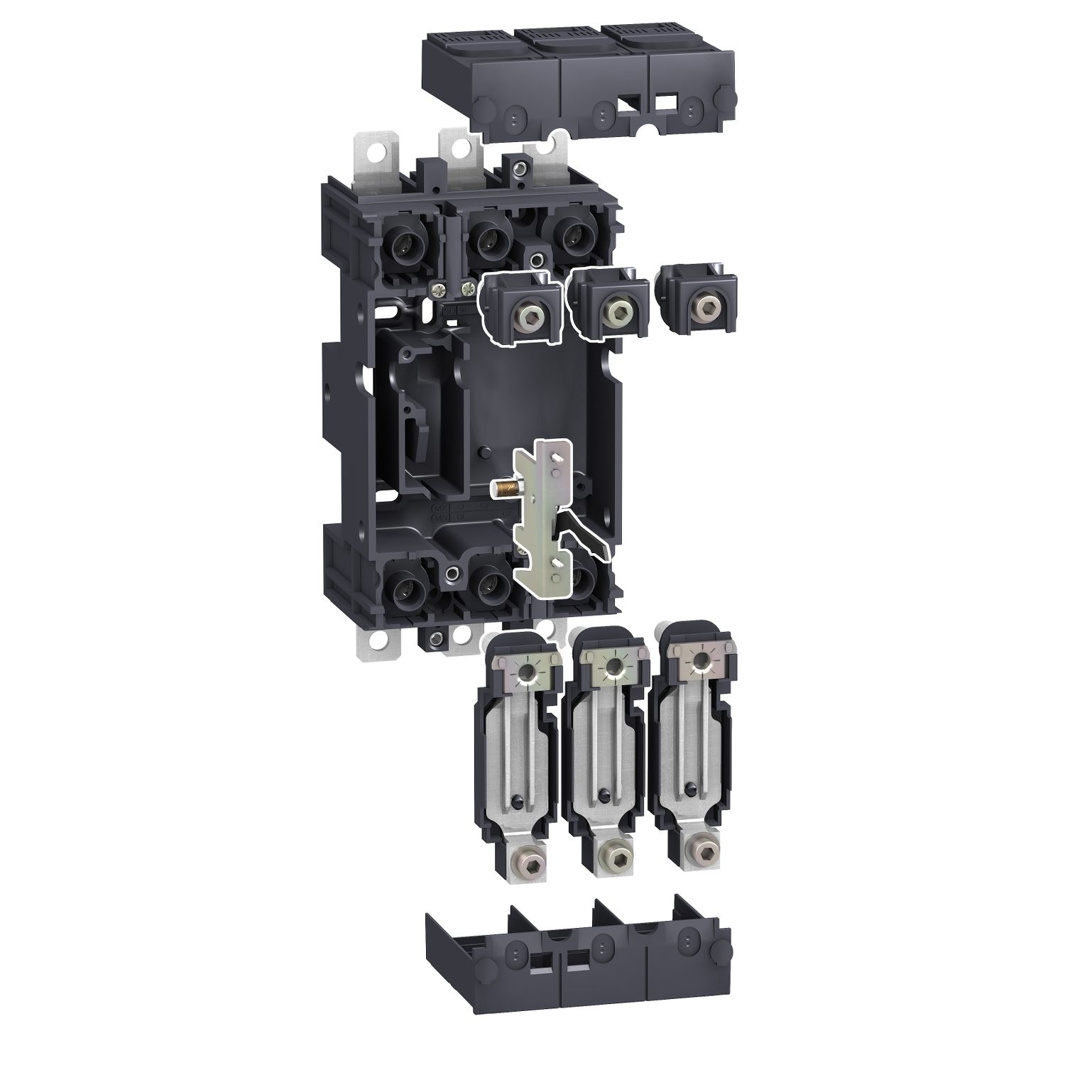 Picture of plug-in kit, ComPact NSX100/160/250 with Vigi add-on module, 3 poles