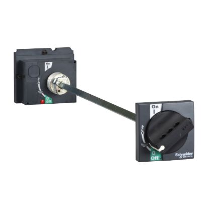 Picture of Extended rotary handle, Compact NSX <630, ComPact NSX 100/160/250, black handle, shaft length 185mm to 600mm, IP55