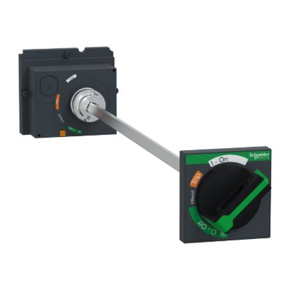 Picture of Extended rotary handle, ComPacT NSX100/160/250 withdrawable, black handle, telescopic shaft length 248mm to 600mm, IP55
