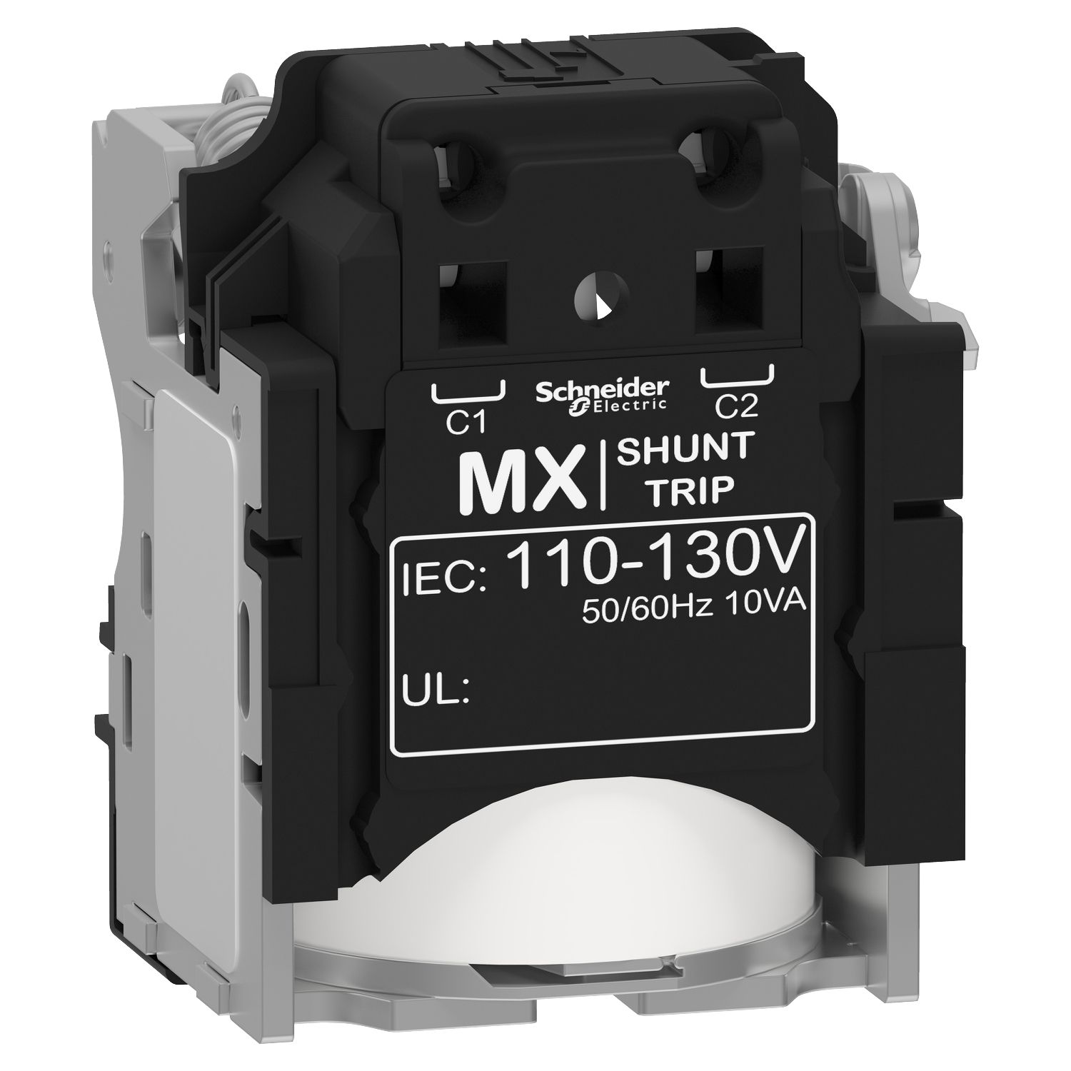 Picture of Shunt trip release MX, ComPacT NSX, 110/130VAC 50/60Hz, screwless spring terminal connections