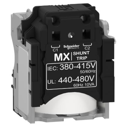 Picture of Shunt trip release MX, ComPacT NSX, 380/415VAC 50/60Hz, 440/480VAC 60Hz, screwless spring terminal connections
