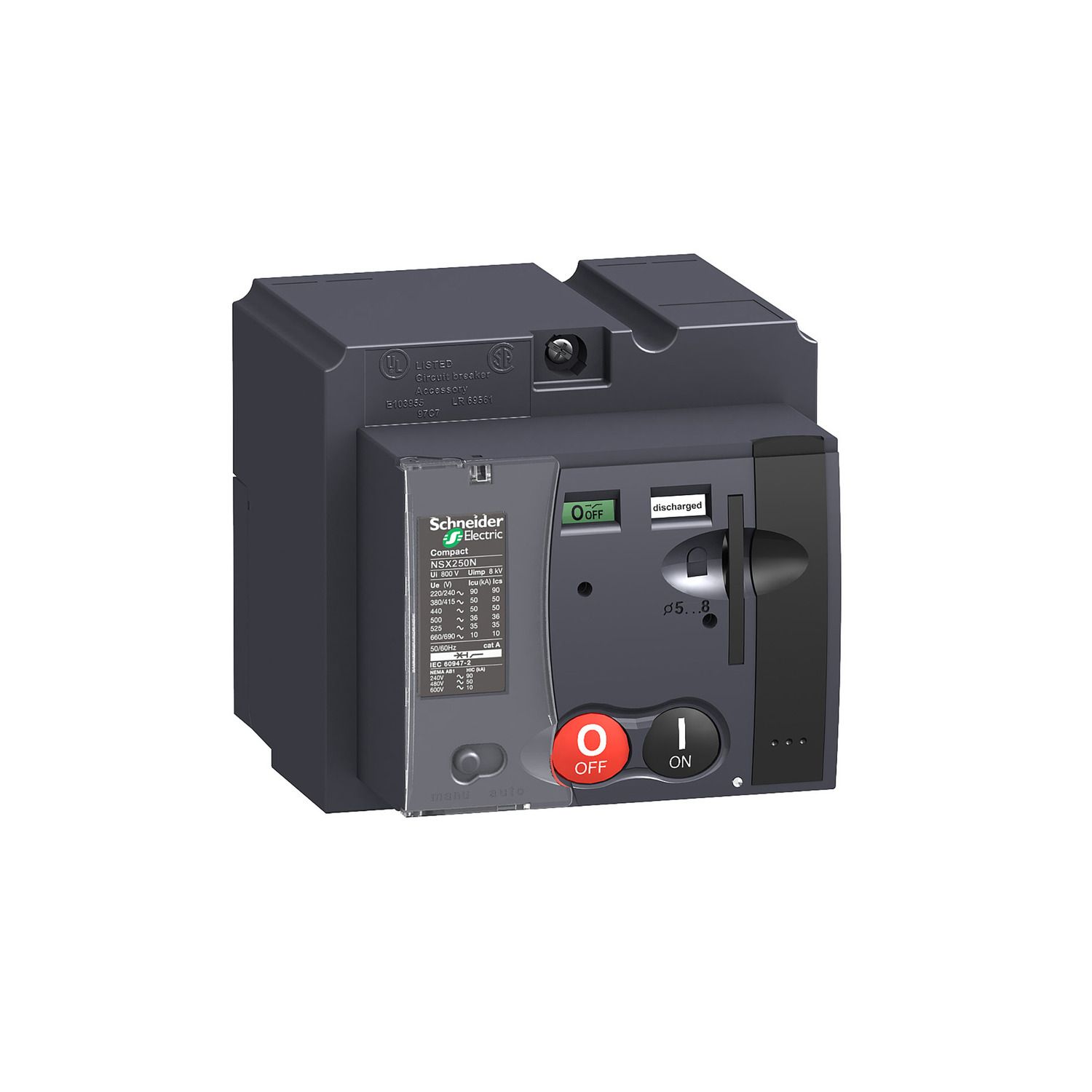 Picture of Standard motor mechanism module MT250, ComPacT NSX250, 220/240VAC 50/60Hz, 208/277VAC 60Hz