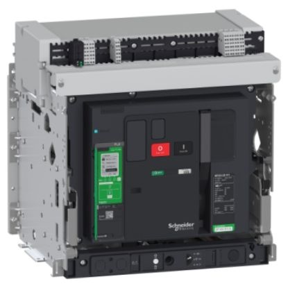 Picture of Circuit breaker, MasterPact MTZ2 20H1 (66kA/415VAC), 3P, 2000A, drawout, manually operated, MicroLogic 5.0X control unit