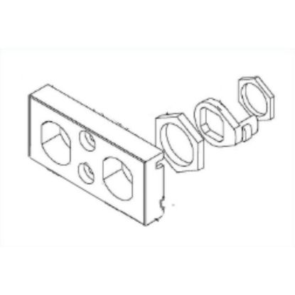 Picture of Chassis locking option, MasterPact NW, chassis, spare part, drawout, without keylock, PROFALUX and RONIS keylock