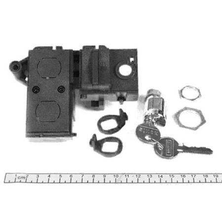 Picture of Locking kit, MasterPact NW, frame, spare part, circuit breaker locking, 1 lock with 1 key, with adaptation kit, RONIS keylock