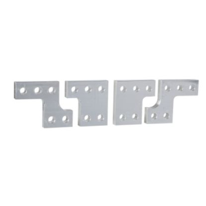 Picture of Power connections, MasterPact NT, chassis, spare part, 70mm to 95mm pitch, flat connection, 4 poles, set of 4 parts