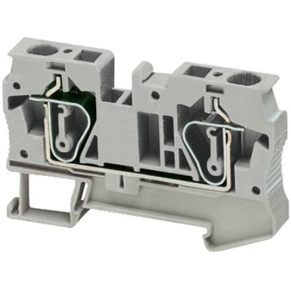 Picture of Terminal block, Linergy TR, spring type, feed through, 2 points, 6mm², blue, set of 50