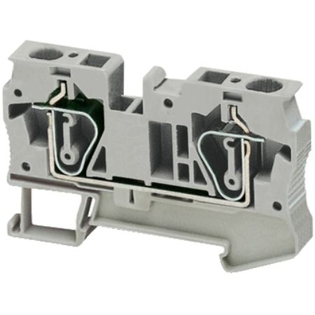 Picture of Linergy, Terminal block, Linergy TR, spring type, feed through, 2 points, 6mm², grey, set of 50