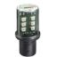 Picture of LED bulb, Harmony XVB, BA 15d, orange, steady light, 24V AC/DC