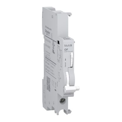 Picture of Auxiliary contact, Multi9, OF, 1 C/O, 2mA to 100mA, 24VAC to 250VAC, 24VDC to 220VDC, bottom connection