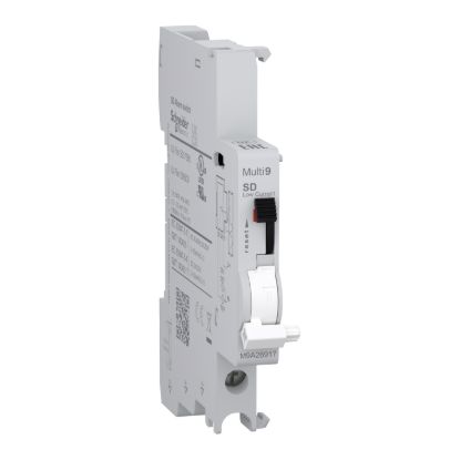 Picture of Auxiliary contact, Multi9, SD, 1 C/O, 2mA to 100mA, 24VAC to 250VAC, 24VDC to 220VDC, bottom connection
