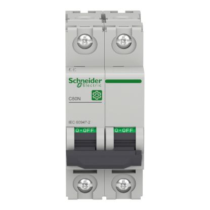 Picture of Miniature circuit breaker (MCB), Multi9 C60N, 2P, 20A, C curve, 10kA (IEC/EN 60947-2)