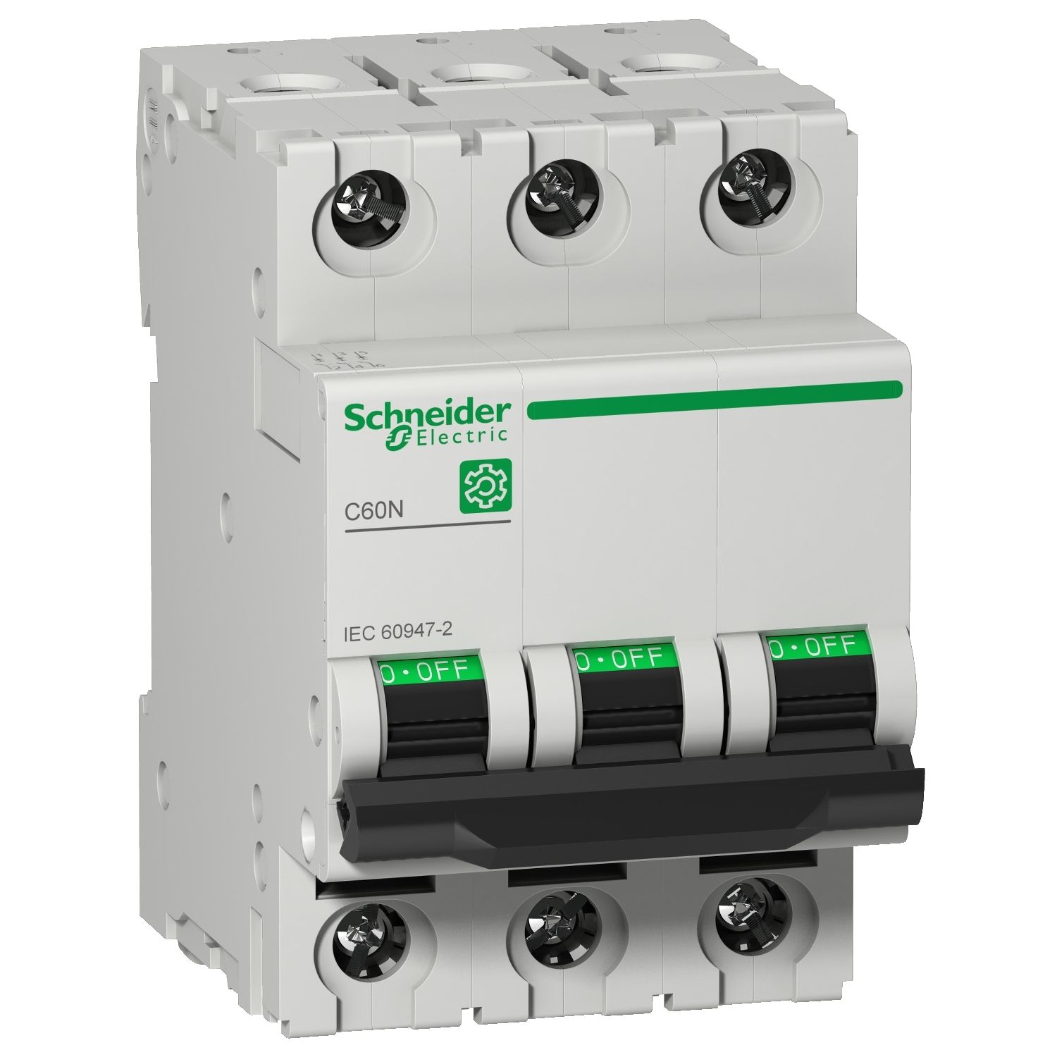 Picture of Miniature circuit breaker (MCB), Multi9 C60N, 3P, 25A, C curve, 10kA (IEC/EN 60947-2)