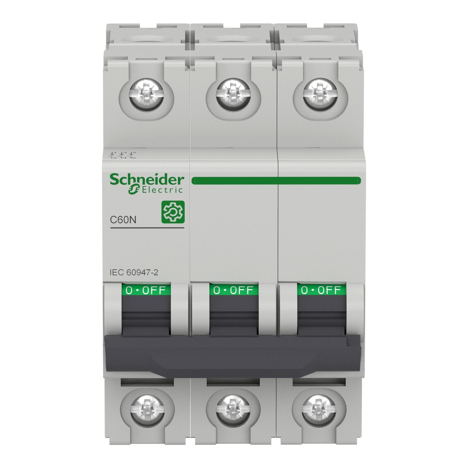 Picture of Miniature circuit breaker (MCB), Multi9 C60N, 3P, 63A, C curve, 10kA (IEC/EN 60947-2)