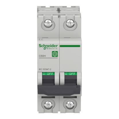 Picture of Miniature circuit breaker (MCB), Multi9 C60H, 2P, 6A, C curve, 15kA (IEC/EN 60947-2)