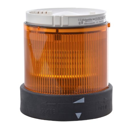 Picture of Harmony XVB, Indicator bank, illuminated unit, plastic, orange, 70mm, steady, integral LED, 24V AC/DC