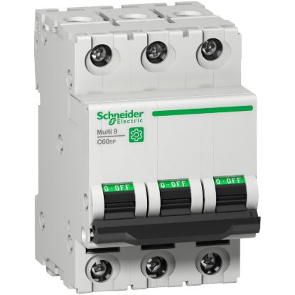 Picture of Miniature circuit breaker (MCB), Multi9 C60SP, 3P, 20A, C curve, 10kA (UL1077), 10kA (IEC/EN 60947-2)