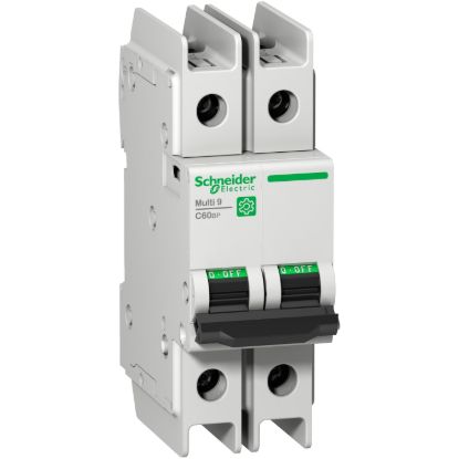 Picture of Miniature circuit breaker (MCB), Multi9 C60BP, 2P, 15A, D curve, 10kA (UL489), 10kA (IEC/EN 60947-2)