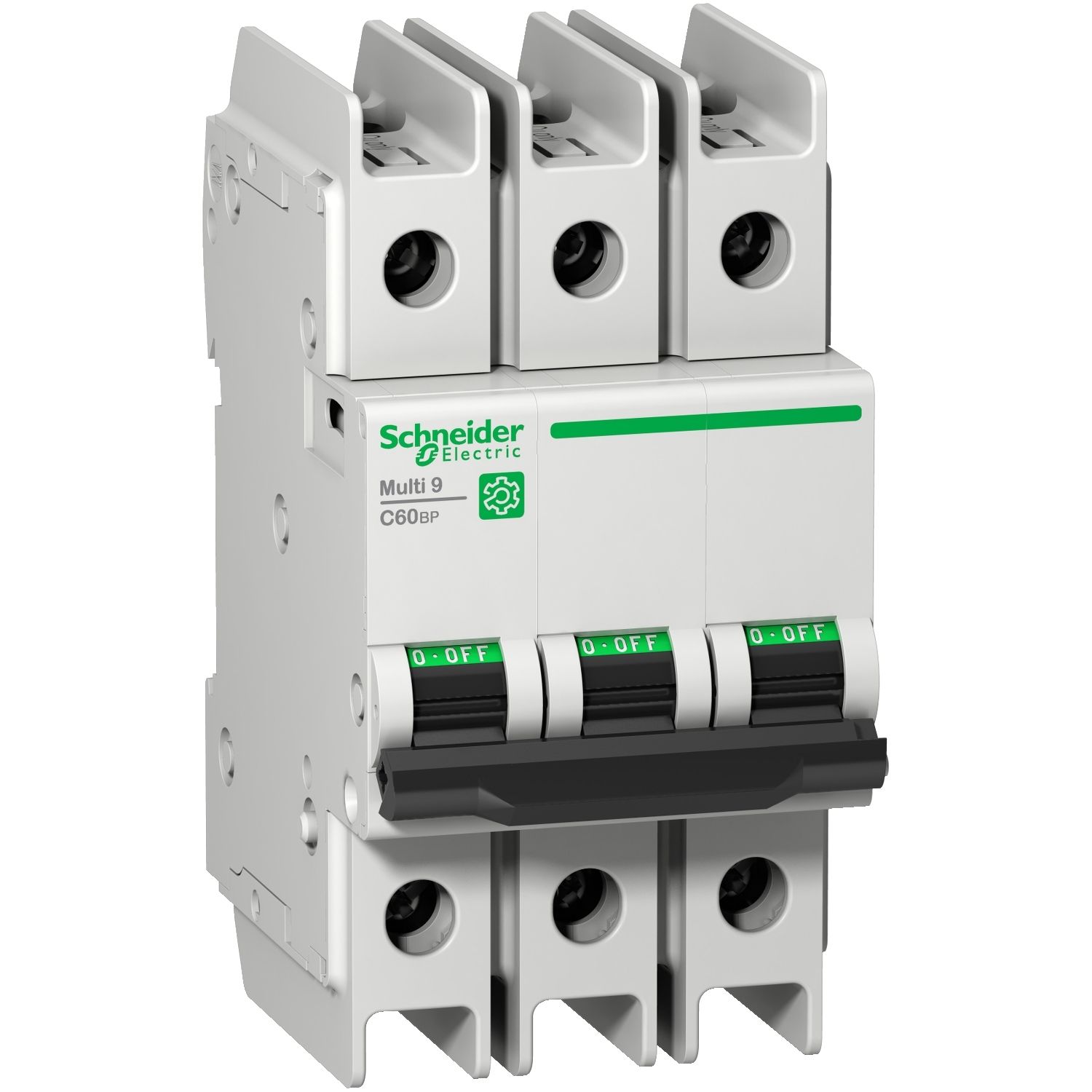 Picture of Miniature circuit breaker (MCB), Multi9 C60BP, 3P, 35A, D curve, 10kA (UL489), 10kA (IEC/EN 60947-2)