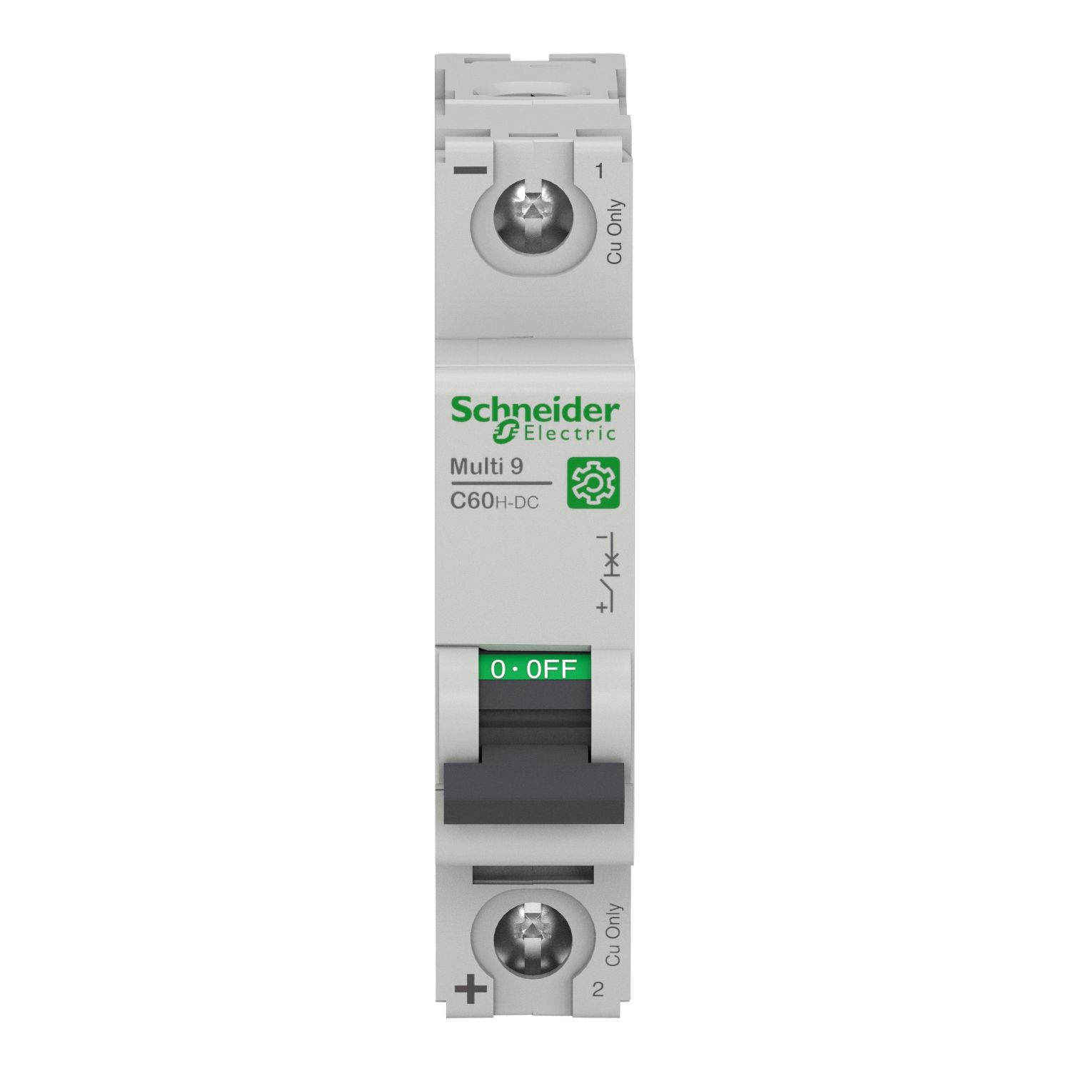 Picture of Miniature circuit breaker (MCB), Multi9 C60H-DC, 1P, 13A, C curve, 5kA (UL 1077), 6kA (IEC/EN 60947-2)