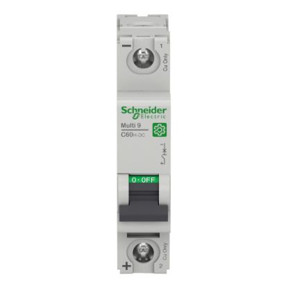 Picture of Miniature circuit breaker (MCB), Multi9 C60H-DC, 1P, 32A, C curve, 5kA (UL 1077), 6kA (IEC/EN 60947-2)