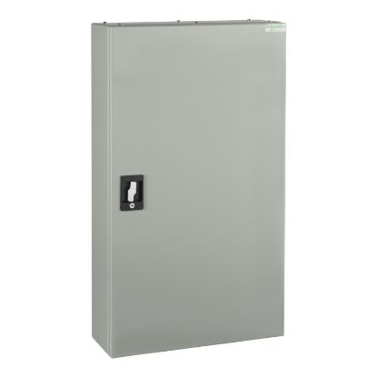 Picture of MB Isobar standard distribution board, Acti9, 48 poles, 160A main switch, 18mm, IP44, grey