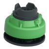 Picture of Head for illuminated push button, Harmony XB5, antimicrobial, plastic, blue flush mounted, 30mm, universal LED,