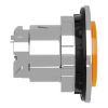 Picture of Head for illuminated push button, Harmony XB4, metal, orange projecting, 30mm, universal LED, push-push, unmarked
