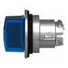 Picture of Head for illuminated selector switch, Harmony XB4, metal, blue handle, 30mm, universal LED, 3 positions, to center