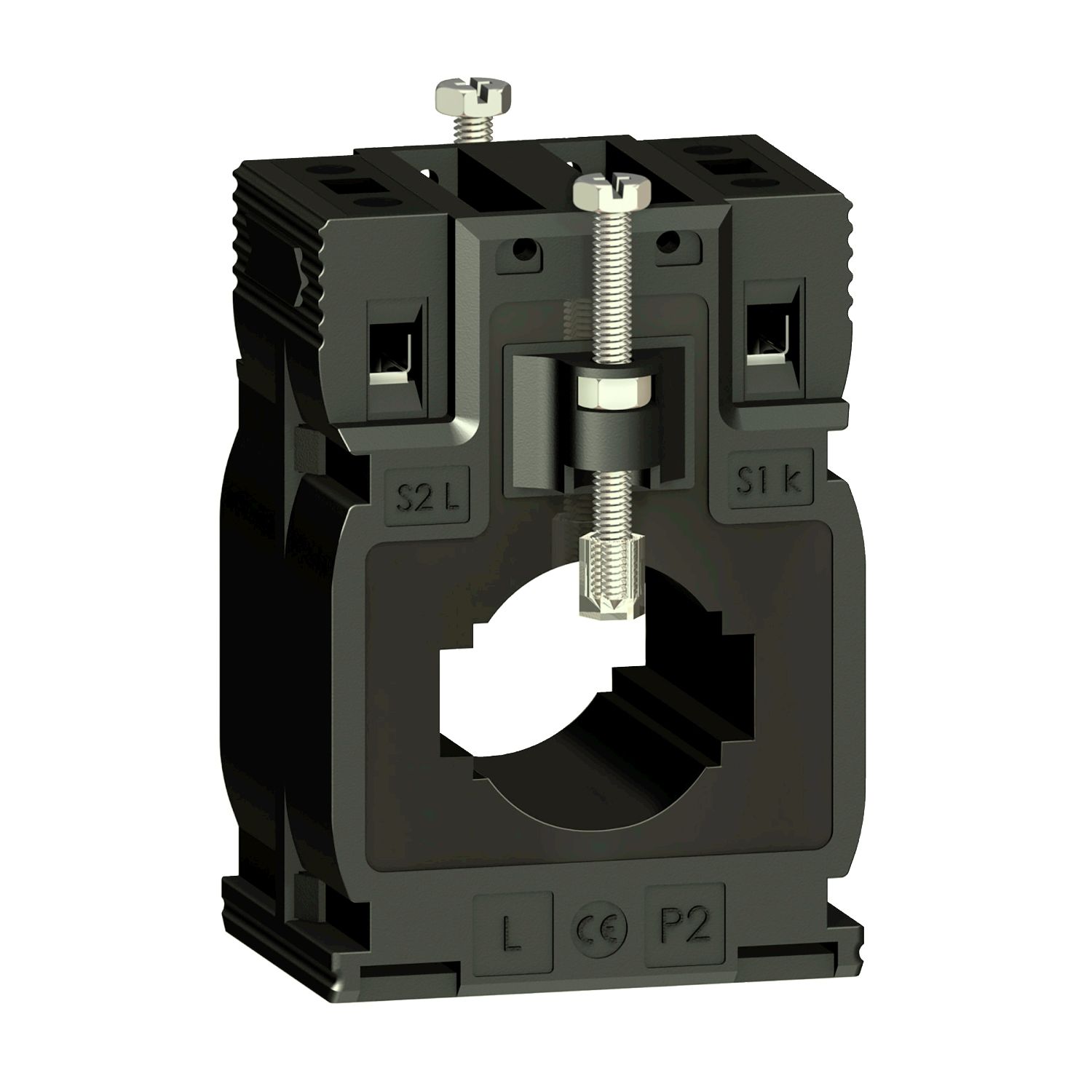 Picture of Current transformer tropicalised, PowerLogic, DIN mount 300 5 cables d. 27 - bars 10x32 15x25