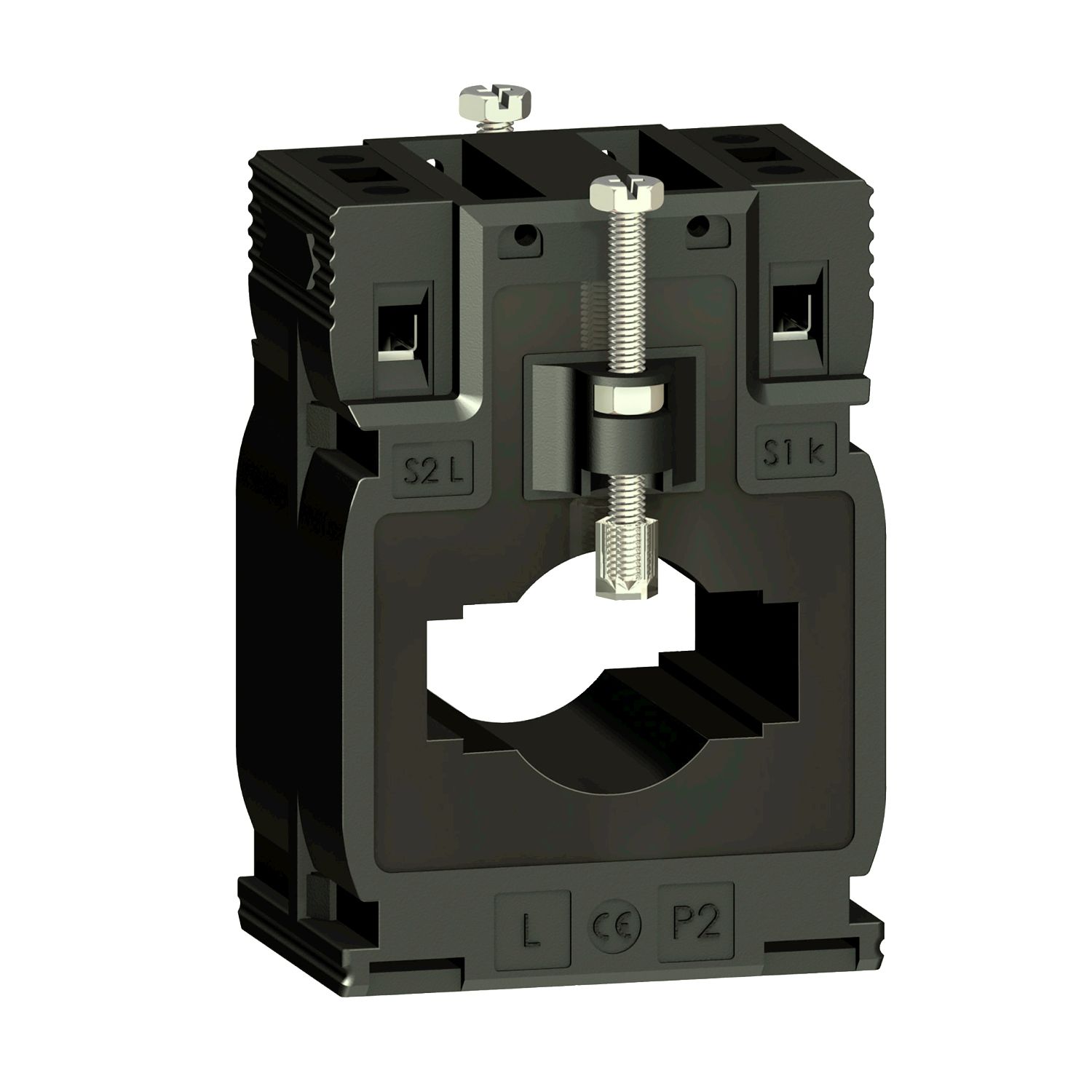 Picture of Current transformer tropicalised, PowerLogic, DIN mount 400 5 cables d. 26 - bars 12x40 15x32