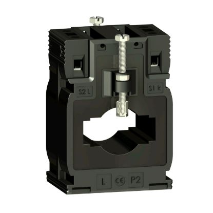 Picture of Current transformer tropicalised, PowerLogic, DIN mount 400 5 cables d. 26 - bars 12x40 15x32