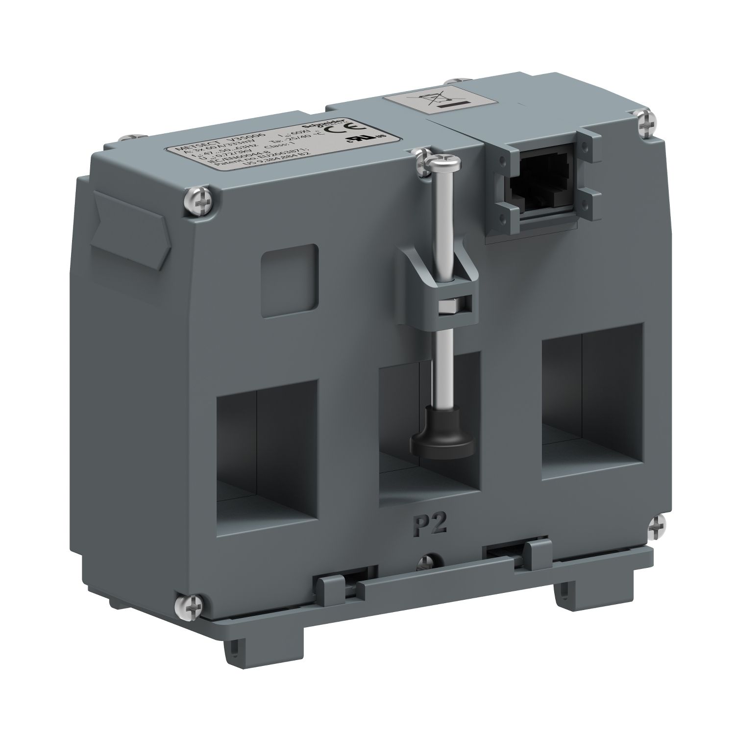 Picture of LVCT - 3-in-1 solid core CT RJ45 - 35mm entraxe - 200A : 0.333V output