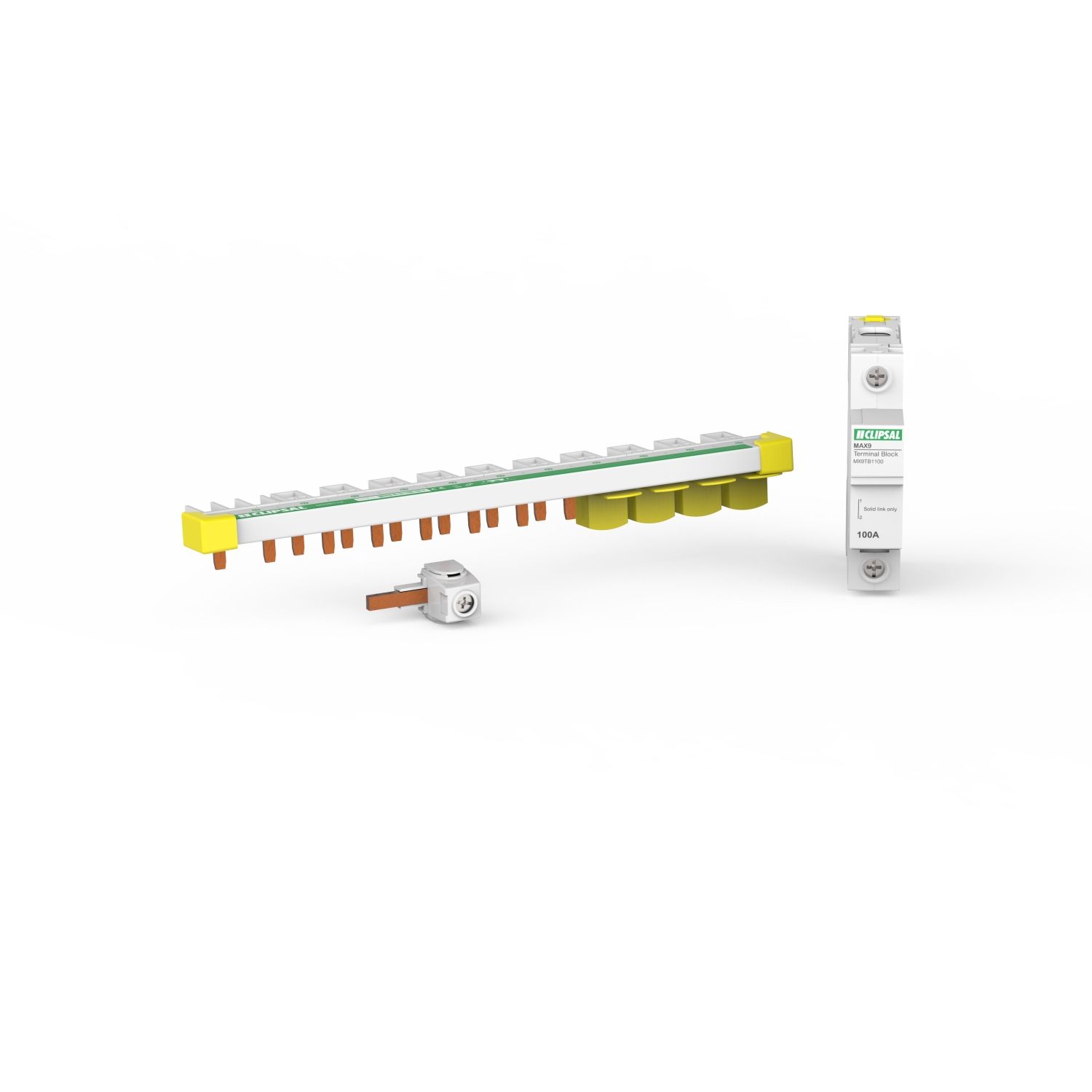 Picture of MAXBAR Top Feed, MAX9, 1P+N, 12 Modules, 100 A with N Block and Accessories