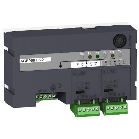 Picture of FO multi-protocol interface ACE969FO-2 Sepam series 20, 40, 60, 80
