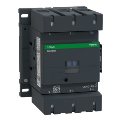 Picture of Contactor, TeSys Deca, 3P(3NO), AC-3/AC-3e, <=440V, 115A, 480V AC 50/60Hz coil, screw clamp terminals